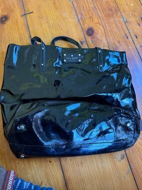 kate spade Black Patent Leather Tote